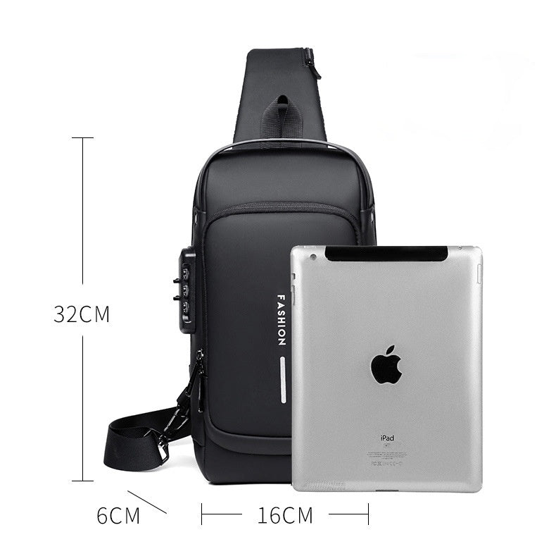 Crossbody Anti-Theft Sling Bag with USB Charging Port - Your Ultimate Business and Outdoor Companion