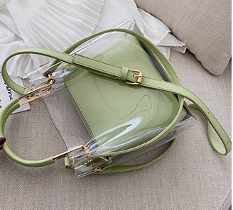 Jelly Transparent Crossbody Bag - Versatile, Stylish, and Stadium-Ready